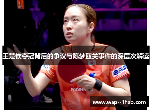 王楚钦夺冠背后的争议与陈梦取关事件的深层次解读